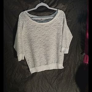 Charlotte Russe white lacey top size M